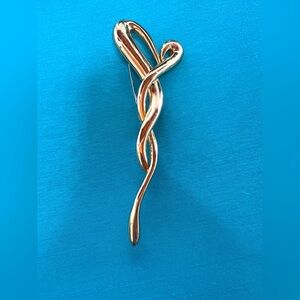Vintage Swirled Heart Pin